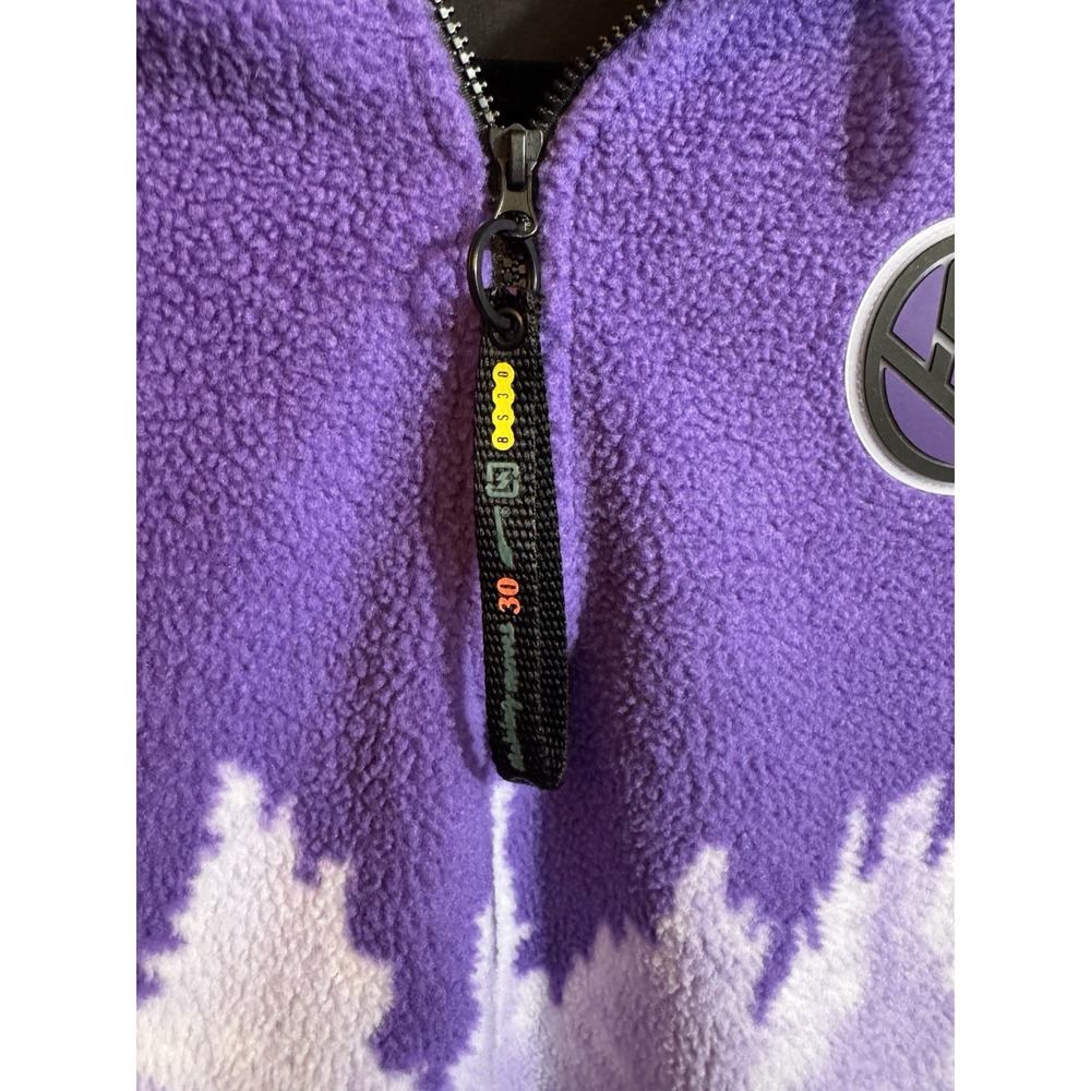 Puma Palace Palaska Fleece 1/4 Zip Jacket Purple Size SMALL - Picture 3 of 13